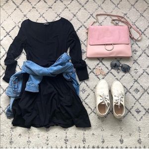 Express Black Shirt Dress